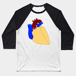 A human heart illustration on white Baseball T-Shirt